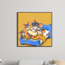 Load image into Gallery viewer, Diamond Painting - Full Round - A cozy mouse family (40*40CM)