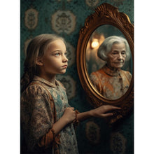 Load image into Gallery viewer, Diamond Painting - Full Square - old man in mirror (45*60CM)