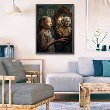 Load image into Gallery viewer, Diamond Painting - Full Square - old man in mirror (45*60CM)