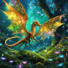 Load image into Gallery viewer, Diamond Painting - Full Round - Amazing pterosaur (30*30CM)