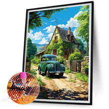 Load image into Gallery viewer, Diamond Painting - Full Round - classic car in the woods (30*40CM)
