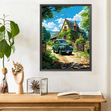 Load image into Gallery viewer, Diamond Painting - Full Round - classic car in the woods (30*40CM)