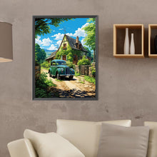 Load image into Gallery viewer, Diamond Painting - Full Round - classic car in the woods (30*40CM)