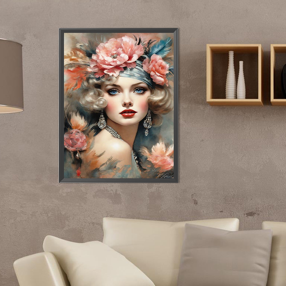 Diamond Painting - Full Round - noble lady (30*40CM)