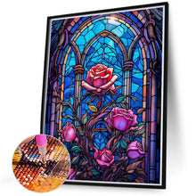 Load image into Gallery viewer, Diamond Painting - Full Round - glass art rose (40*50CM)