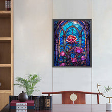 Load image into Gallery viewer, Diamond Painting - Full Round - glass art rose (40*50CM)