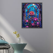 Load image into Gallery viewer, Diamond Painting - Full Round - glass art rose (40*50CM)
