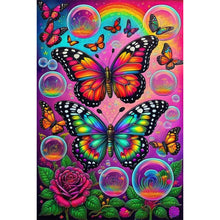 Load image into Gallery viewer, AB Diamond Painting - Full Round - Garden Bubble Butterfly (40*60CM)