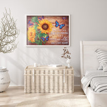 Load image into Gallery viewer, Diamond Painting - Partial Special Shaped - English sentence flower (40*30CM)