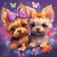 Load image into Gallery viewer, Diamond Painting - Full Round - puppy (35*35CM)