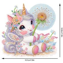 Load image into Gallery viewer, Single-Side Desktop Diamond Art Kits for Adults Beginner Kid (Dandelion Unicorn)