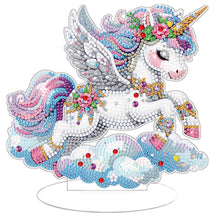 Load image into Gallery viewer, Single-Side Desktop Diamond Art Kits for Adults Beginner Kids (Cloud Unicorn)
