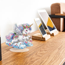 Load image into Gallery viewer, Single-Side Desktop Diamond Art Kits for Adults Beginner Kids (Cloud Unicorn)