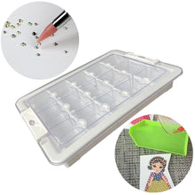 Load image into Gallery viewer, 15 Grid Diamond Painting Bead Storage Containers Bead Organizers and Dot Storage