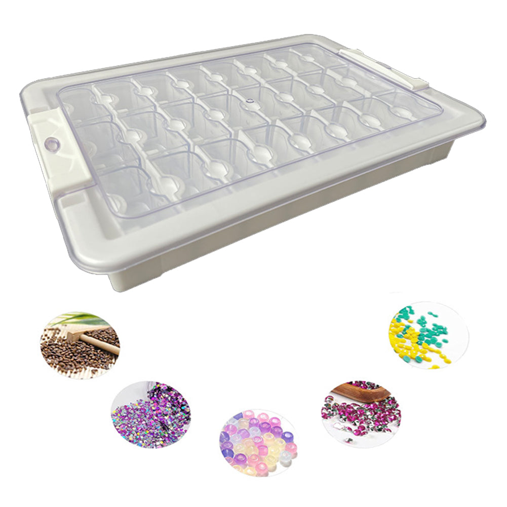 24 Grid Diamond Painting Bead Storage Containers Bead Organizers and Dot Storage