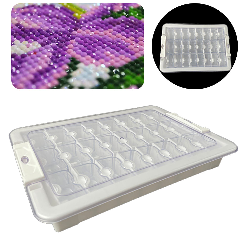 24 Grid Diamond Painting Bead Storage Containers Bead Organizers and Dot Storage