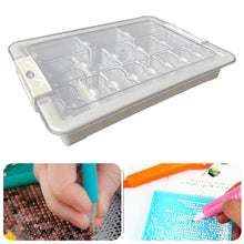 Load image into Gallery viewer, 21 Grid Diamond Painting Bead Storage Containers Bead Organizers and Dot Storage