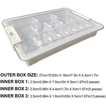 Load image into Gallery viewer, 21 Grid Diamond Painting Bead Storage Containers Bead Organizers and Dot Storage