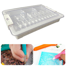 Load image into Gallery viewer, 24 Grid Diamond Painting Bead Storage Containers Bead Organizers and Dot Storage