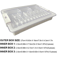 Load image into Gallery viewer, 24 Grid Diamond Painting Bead Storage Containers Bead Organizers and Dot Storage