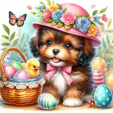 Load image into Gallery viewer, Diamond Painting - Full Round - Ravenclaw dog and Easter egg (30*30CM)