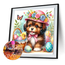 Load image into Gallery viewer, Diamond Painting - Full Round - Ravenclaw dog and Easter egg (30*30CM)