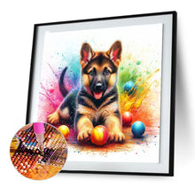 Load image into Gallery viewer, Diamond Painting - Full Round - ball and collie (30*30CM)