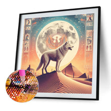 Load image into Gallery viewer, Diamond Painting - Full Round - Ancient Egyptian desert and wolves (40*40CM)