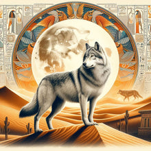 Load image into Gallery viewer, Diamond Painting - Full Round - Ancient Egyptian Culture and Wolves (40*40CM)