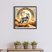 Load image into Gallery viewer, Diamond Painting - Full Round - Ancient Egyptian Culture and Wolves (40*40CM)