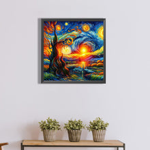 Load image into Gallery viewer, Diamond Painting - Full Round - Colored lead painting of the exterior scene of the galaxy (40*40CM)