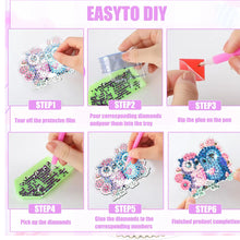 Load image into Gallery viewer, 10 Pcs Full Drill Diamond Painting Magnets Refrigerator for Adults Kids (Owl)