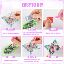 Load image into Gallery viewer, 8 Pcs Full Drill Diamond Painting Magnets Refrigerator for Adult Kid (Butterfly)