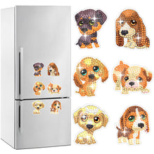 Load image into Gallery viewer, 6 Pcs Full Drill Diamond Painting Magnets Refrigerator for Adults Kids (Dog)