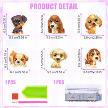 Load image into Gallery viewer, 6 Pcs Full Drill Diamond Painting Magnets Refrigerator for Adults Kids (Dog)