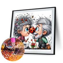 Load image into Gallery viewer, Diamond Painting - Full Round - old couple (30*30CM)