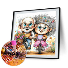 Load image into Gallery viewer, Diamond Painting - Full Round - old couple (30*30CM)