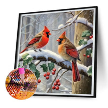 Load image into Gallery viewer, Diamond Painting - Full Round - snow cardinal (30*30CM)