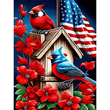 Load image into Gallery viewer, Diamond Painting - Full Round - cardinal bluebird (30*40CM)