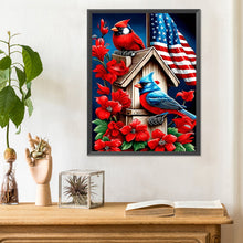 Load image into Gallery viewer, Diamond Painting - Full Round - cardinal bluebird (30*40CM)