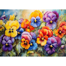 Load image into Gallery viewer, Diamond Painting - Full Square - pansy (70*50CM)