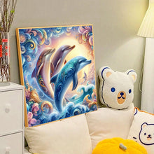 Load image into Gallery viewer, Diamond Painting - Full Round - four dolphins (40*40CM)