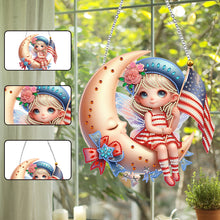 Load image into Gallery viewer, Single-Side Fairy Diamond Art Hanging Pendant for Home Wall Decor (Fairy Flag)