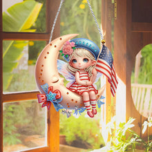 Load image into Gallery viewer, Single-Side Fairy Diamond Art Hanging Pendant for Home Wall Decor (Fairy Flag)