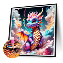 Load image into Gallery viewer, Diamond Painting - Full Round - Colorful dragon in the mist (30*30CM)