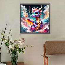 Load image into Gallery viewer, Diamond Painting - Full Round - Colorful dragon in the mist (30*30CM)