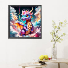 Load image into Gallery viewer, Diamond Painting - Full Round - Colorful dragon in the mist (30*30CM)