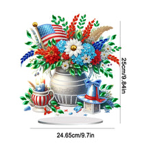 Load image into Gallery viewer, American Flag Special Shape Diamond Painting Desktop Ornament (Flower Vase 2)