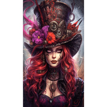 Load image into Gallery viewer, Diamond Painting - Full Round - red hair girl (40*70CM)