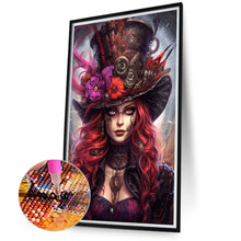 Load image into Gallery viewer, Diamond Painting - Full Round - red hair girl (40*70CM)